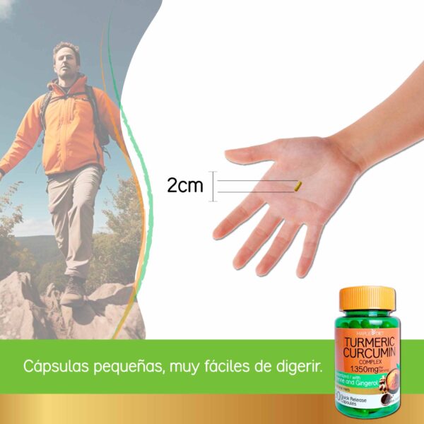 Tamaño de la píldora: 2cm. Fácil de tragar.